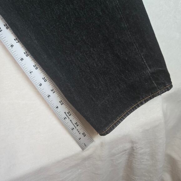 Levi's 501 Jeans Mens 40x38 Button Fly Black Denim 0711 - Picture 5 of 13